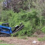 blue diamond severe duty skid steer attachment brushcutter 3/4 view