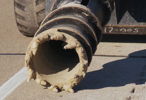 frozen ground post removal auger hydraulic attachment