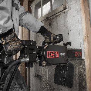 cut through concrete like butter with a hydraulic chainsaw built for that ICS water clean
