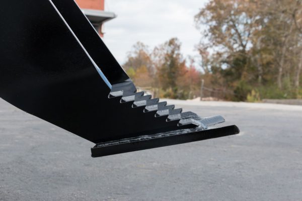 tree grubber skid steer attachment side view blue diamond heavy duty