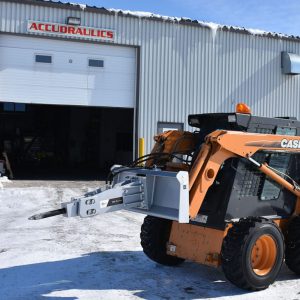 skid steer breaker attachment - impact breaker on case winter activities