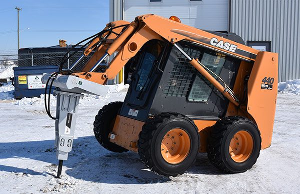 skid steer breaker attachment hydraulic