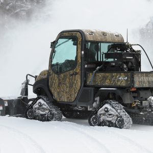 Big UTV attachment blowing snow like a boss sell, rent, lease in Manitoba or Saskatchewan