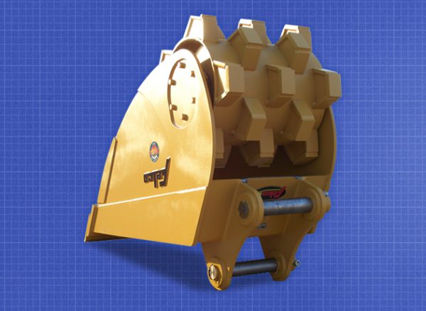 roller-bucket felco excavator attachment