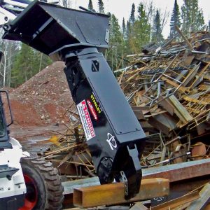 skid steer bobcat shear metal processor cutter