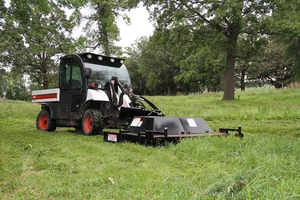 large skid steer dual mower