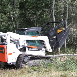 mulching mower forestry attachment for skid steer