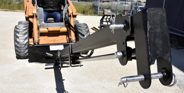 hook closeup on teleboom skid steer extension