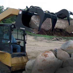 grapple bucket for skid steers by erskine