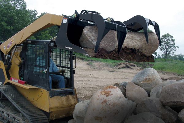 grapple bucket for skid steers by erskine