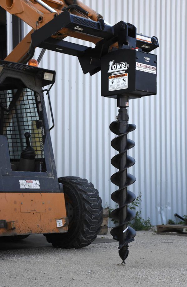 Auger Post Hole Drill Skid Steer Attached