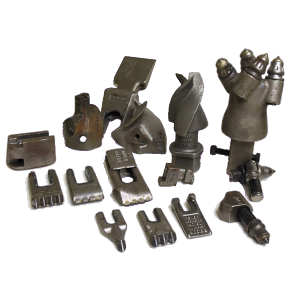 collection of pengo wear parts / teeth pilots holders tools