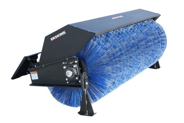 skid steer attachment broom street cleaning blue diamond broom