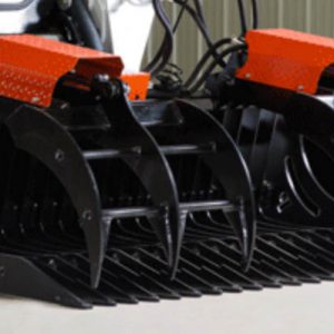 affordable heavy duty rock bucket grapple for skid steers