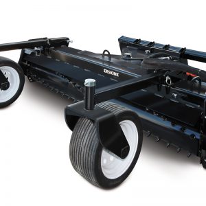 wheels deep soil rake conditioner skid steer attachment