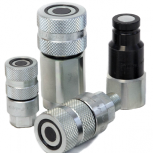 flat face hydraulic line coupler