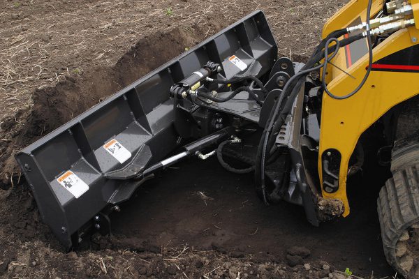 6 way control dozer blade for skid steer