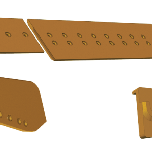 excavator scraper blades replacement parts wear