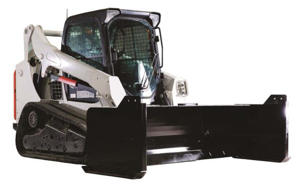 skid steer snow pusher attachment