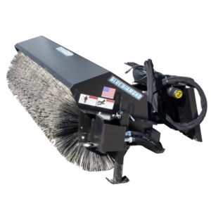 blue diamond series 2 angle broom skid steer attachment