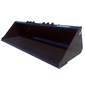 blue diamond low profile material bucket skid steer attachment